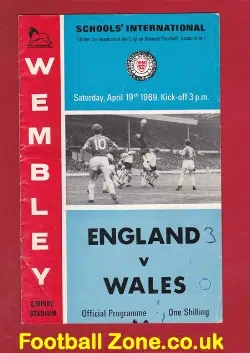 England v Wales 1969 - Wembley