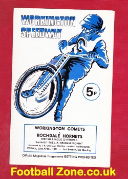 Workington Speedway v Rochdale 1971