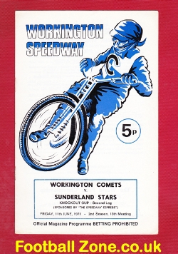 Workington Speedway v Sunderland 1971