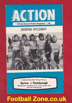 Barrow Speedway v Peterborough 1972