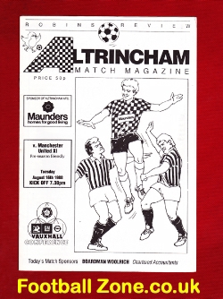 Altrincham v Manchester United 1988 – Friendly Game