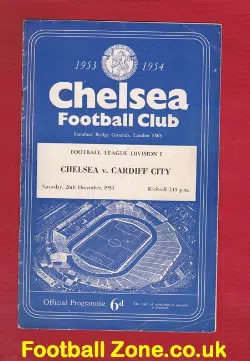 Chelsea v Cardiff City 1953