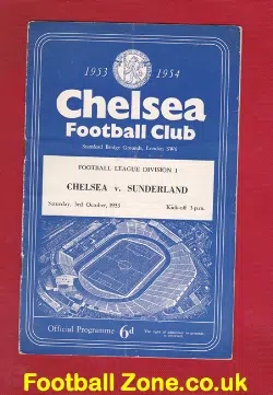 Chelsea v Sunderland 1953