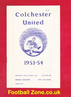 Colchester United v Newport County 1954