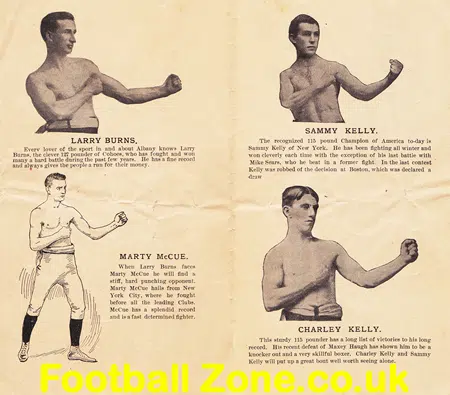 A Capitol City Athletic Club New York USA 1896 Boxing Programme