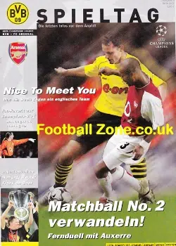 Borussia Dortmund v Arsenal 2002 - Champions League Germany