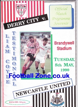 Liam Coyle Testimonial Benefit Derry City Newcastle United 1990