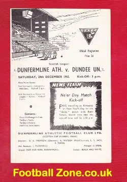 Dunfermline Athletic v Dundee United 1962