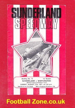 Sunderland Speedway v Workington 1971