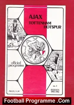Ajax v Tottenham 1981 – Amsterdam Holland