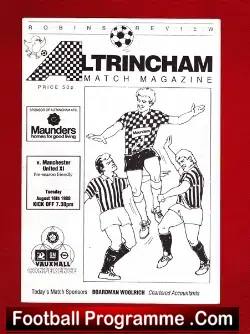 Altrincham v Manchester United 1988 – Friendly Game
