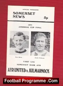 Ayr United v Kilmarnock 1971 – Ayr Cup Final