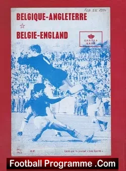 Belgium v England 1970