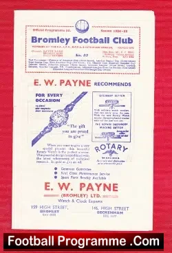 Bromley v St Albans City 1955