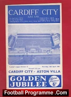 Cardiff City v Aston Villa 1960