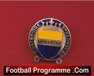Coatbridge Speedway Badge 1960s