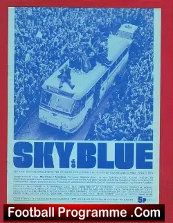 Coventry City v Aberdeen 1971 – at Highfield Road