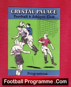Crystal Palace v Barrow 1960 - football programme