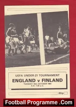 England v Finland 1984 – U21 at Southampton