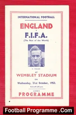 England v Rest Of The World 1953 – Pirate Programme