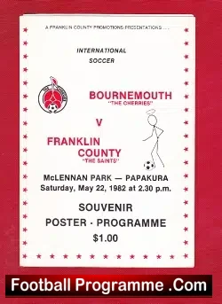 Franklin County v Bournemouth 1982 – New Zealand