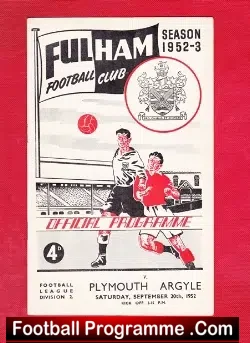 Fulham v Plymouth Argyle 1952