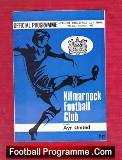 Kilmarnock v Ayr United 1973 – Ayrshire Cup Final