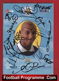 Leicester City v Newcastle United 2002 – Multi Autographs