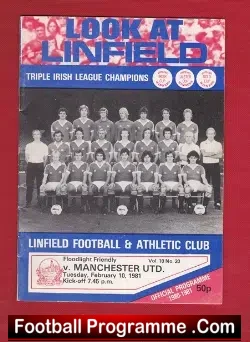 Linfield v Manchester United 1981 – Northern Ireland