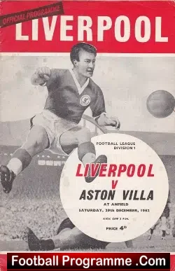 Liverpool v Aston Villa 1962 – Match Postponed