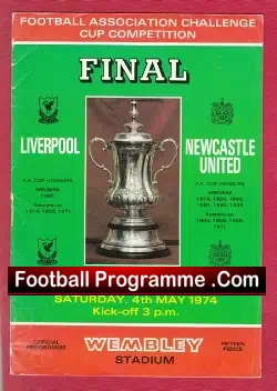 Liverpool v Newcastle United 1974 – FA Cup Final