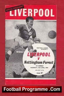 Liverpool v Nottingham Forest 1963 – 1960’s
