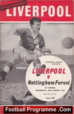 Liverpool v Nottingham Forest 1963