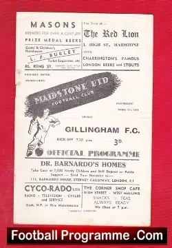 Maidstone United v Gillingham 1954