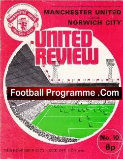 Manchester United v Norwich City 1973