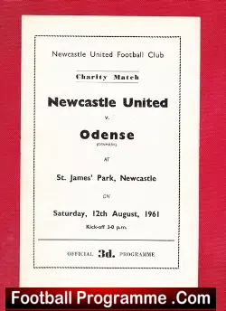 Newcastle United v Odense 1961 – Charity Match