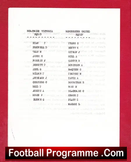 Northwich Victoria v Manchester United 1984