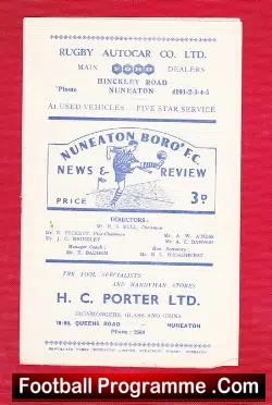 Nuneaton Borough v Ashford Town 1961