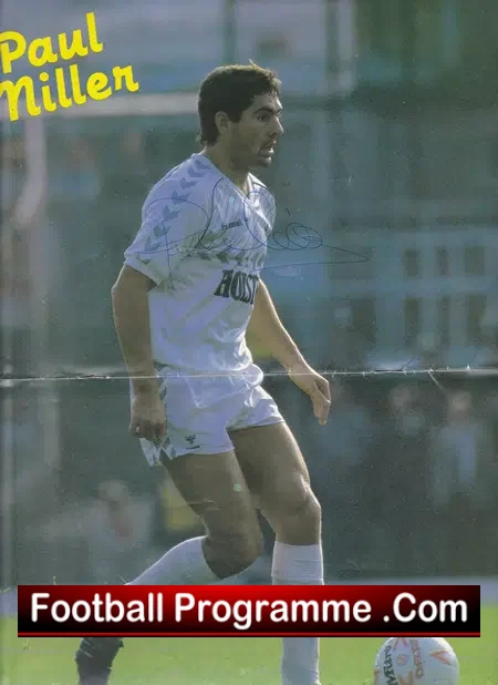 Paul Miller Football Testimonial Benefit Tottenham 1986 – Signed