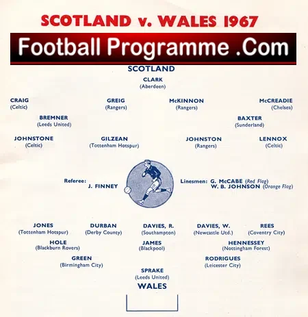 Scotland v Wales 1967