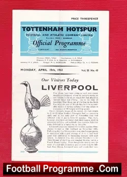 Tottenham Hotspur v Liverpool 1963