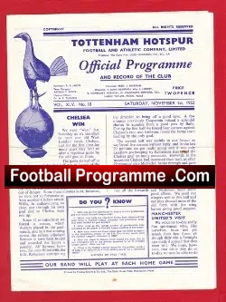 Tottenham Hotspur v Manchester United 1952