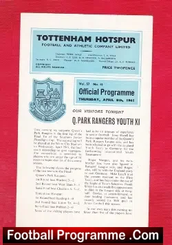 Tottenham Hotspur v QPR 1965 – Youth Game