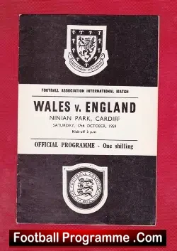 Wales v England 1959 – Brian Clough 1st Match