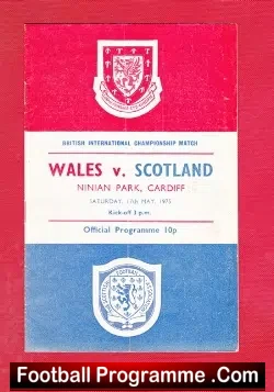 Wales v Scotland 1975 – International Championship