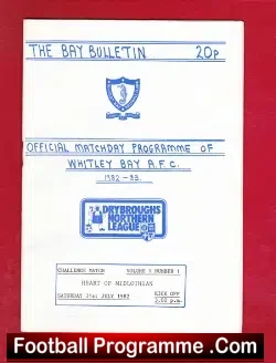 Whitley Bay v Motherwell 1982 – Volume 1 – Issue 1