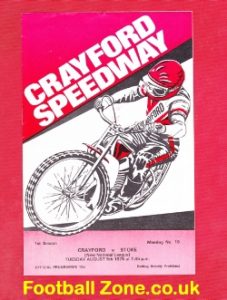 Crayford Speedway v Stoke 1975