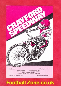 Crayford Speedway v Peterborough 1975