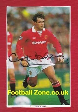 Manchester United Clayton Blackmore Signed Picture - Man Utd
