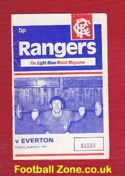 Glasgow Rangers v Everton 1971